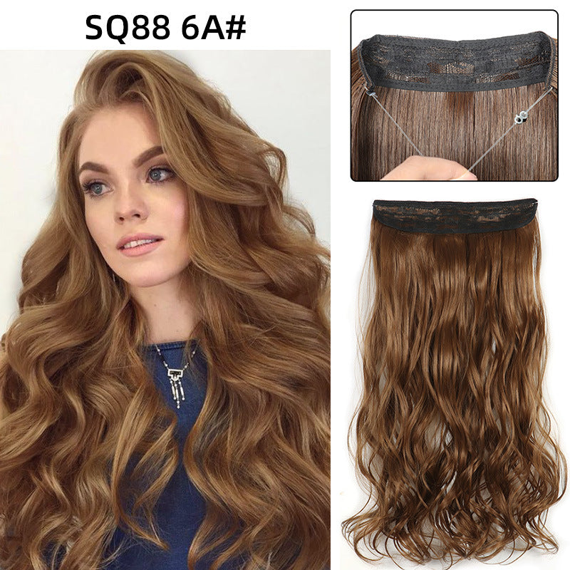 Adjustable Synthetic Hair Curtain Wig for Women