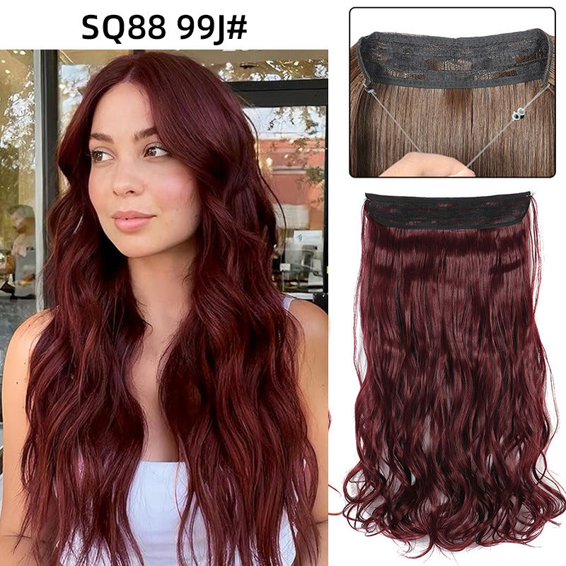 Adjustable Synthetic Hair Curtain Wig for Women