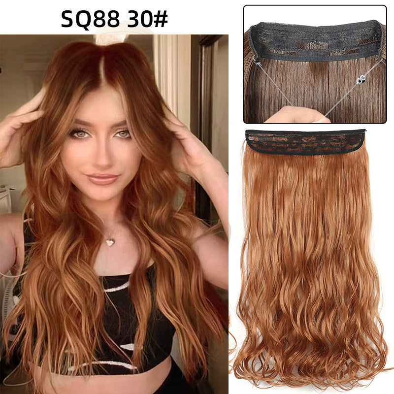 Adjustable Synthetic Hair Curtain Wig for Women