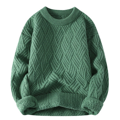 Men's thick autumn and winter sweater in a warm knit design