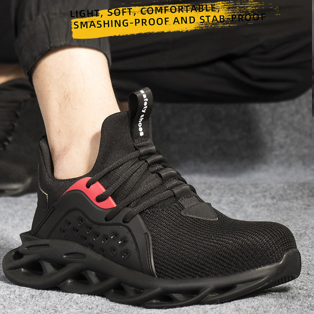 Men's Breathable Safety Shoes - Protective Work Footwear