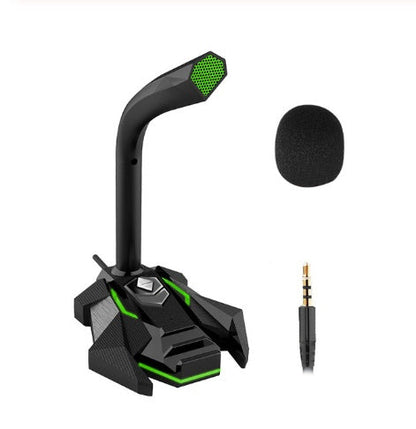 Black wired computer microphone by My Store on adjustable stand