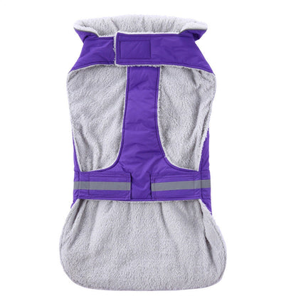 Winter reflective pet clothes for nighttime visibility, shown on a pet, by My Store