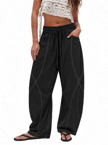 Women's casual pants by My Store, relaxed fit with simple design