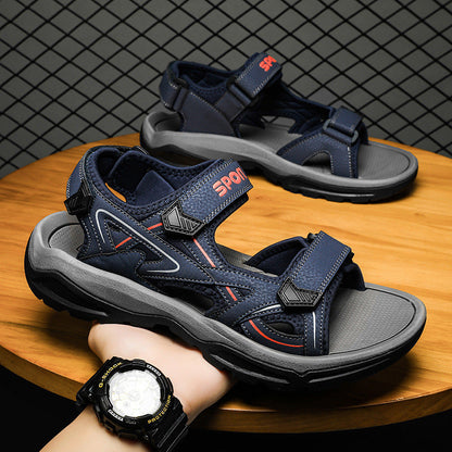 Men's casual summer beach sandals with open-toe design and lightweight sole