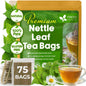 Premium Nettle Leaf Tea Bags, 100% Natural & Pure, Stinging Nettle Leaf Tea, Nettle Leaf Tea, Burn Nettle, Stinging Nettle, Nettle Tea, Stinger Tea, No Sugar/Caffeine & Gluten, Vegan