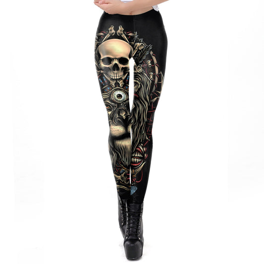 Cratis Gothic women's leggings in black with a fitted stretch design