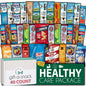 Nut Cravings gift box with a variety of healthy snacks and a 60-count greeting card for care packages or gifts.