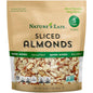Natural sliced almonds from Nature’s Eats in a resealable bag, perfect for baking, salads, granola, and snacks.