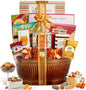 Broadway Basketeers sympathy snack gift box with assorted comforting treats in a care package for condolences.