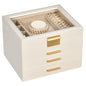 Selenvia Women's Jewelry Organizer with Glass Lid