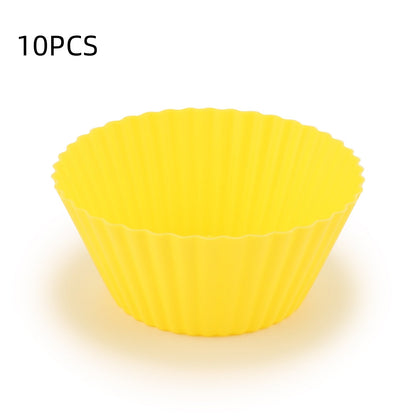10pcs Puff Pudding Cake Mould