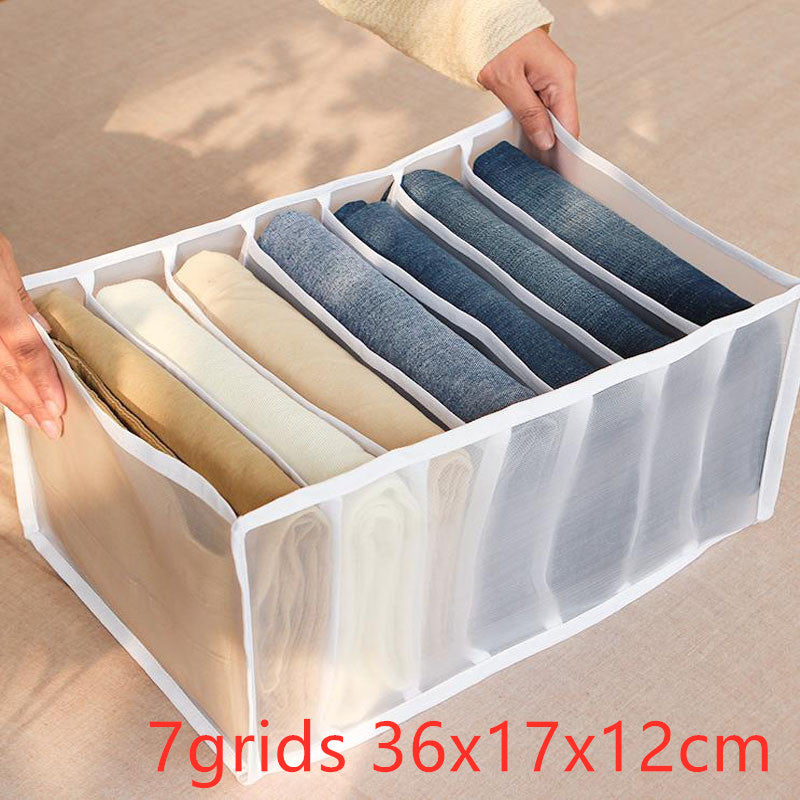 Underwear storage box made of non-woven fabric with compartment dividers