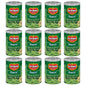 Canned green beans with Del Monte brand label, 14.5 oz green beans in a 4-pack, ready for cooking or serving.