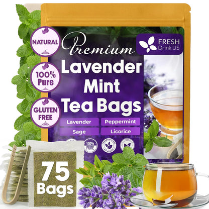 Premium Lavender Mint Tea Bags