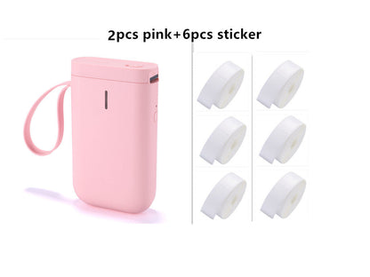 Small portable handheld printer by My Store, compact white design with paper slot