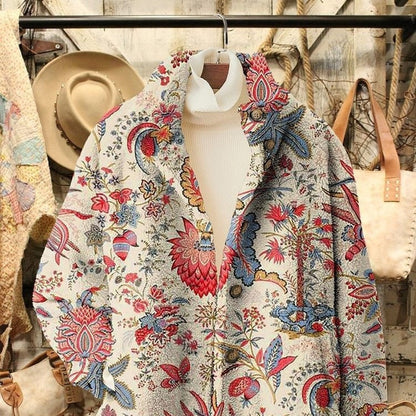 Women's 3D pattern flannel winter coat by My Store