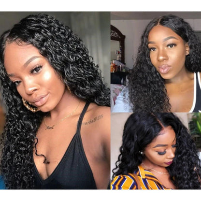 Wavy high-temperature silk African wig displayed on a plain background