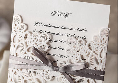 Personalized custom invitation card with elegant design, type 7