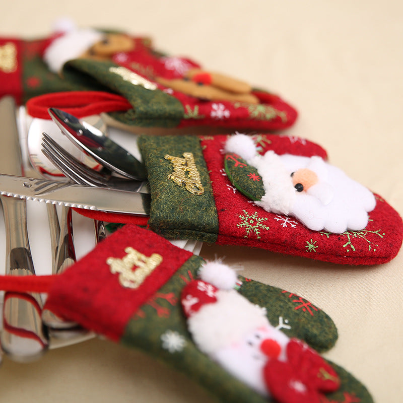 Christmas decorations for restaurant table centerpiece display