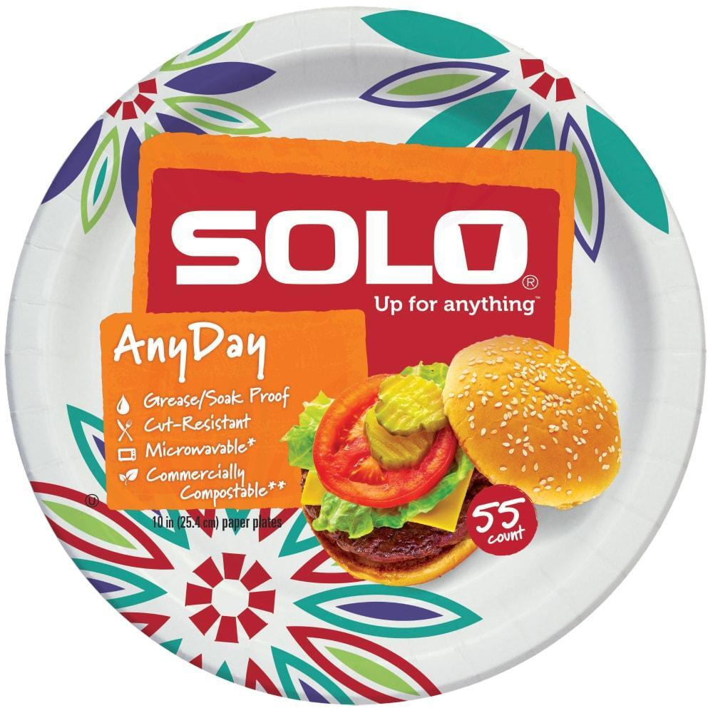 Solo Paper Plates, Any Day, 10 Inch