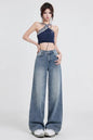 Chic High Waist Wide Leg Jeans