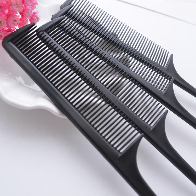 BackUPMYFILESNOW® sleek black styling comb with fine teeth, perfect for hair grooming and styling.
