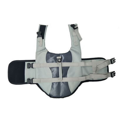 Pet life jacket by My Store with adjustable straps and bright, buoyant design