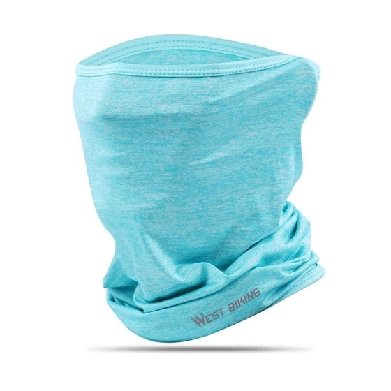 Outdoor riding mask magic headscarf in black, versatile face covering for cycling and outdoor activities