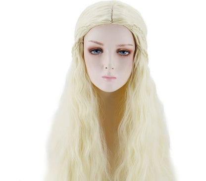 Game of Thrones cosplay wig with long, flowing fantasy-style hair for costume events