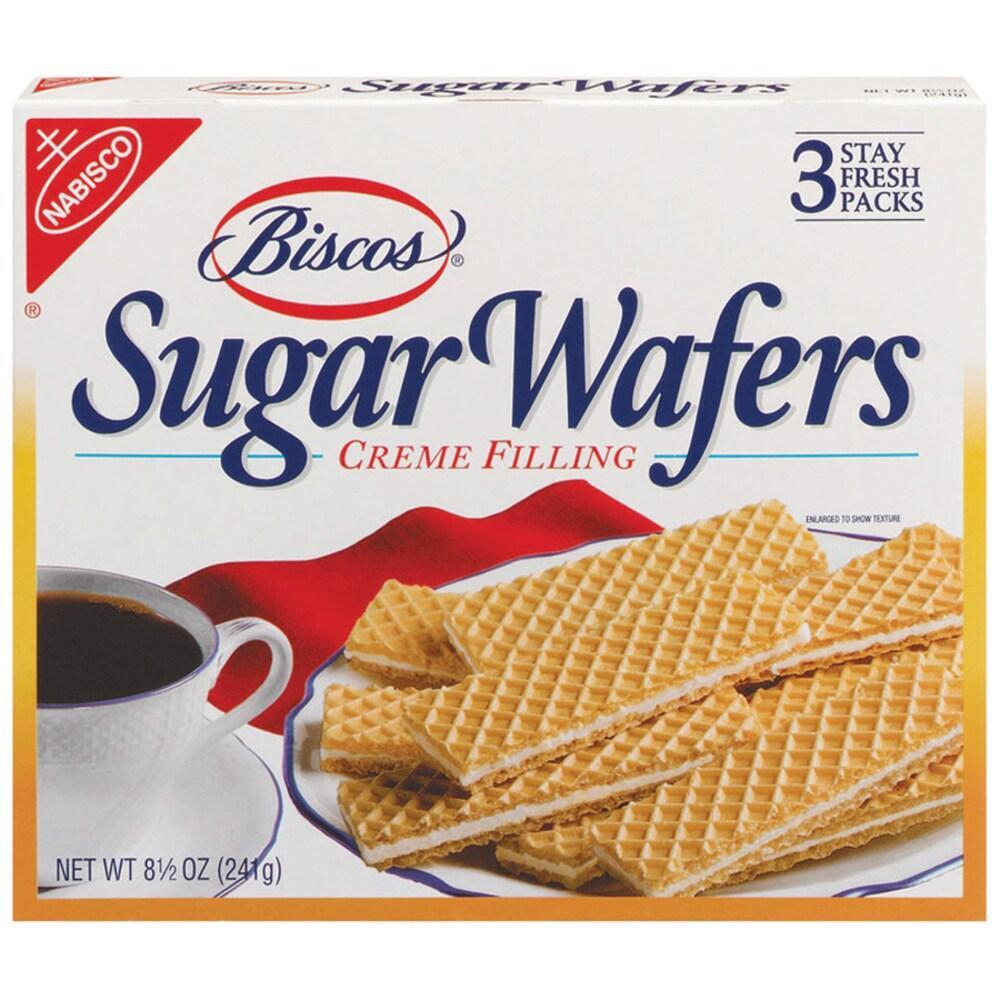 Biscos 3 Pack Creme Filling Sugar Wafers 8.5 Oz