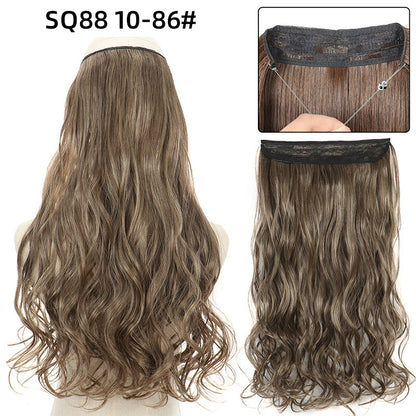 Adjustable Synthetic Hair Curtain Wig for Women