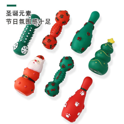 Festive Chew & Squeak Dog Toys
