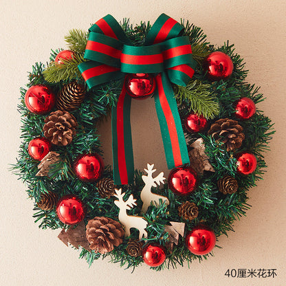 Christmas decorations creative garland ornaments displayed for festive holiday decor