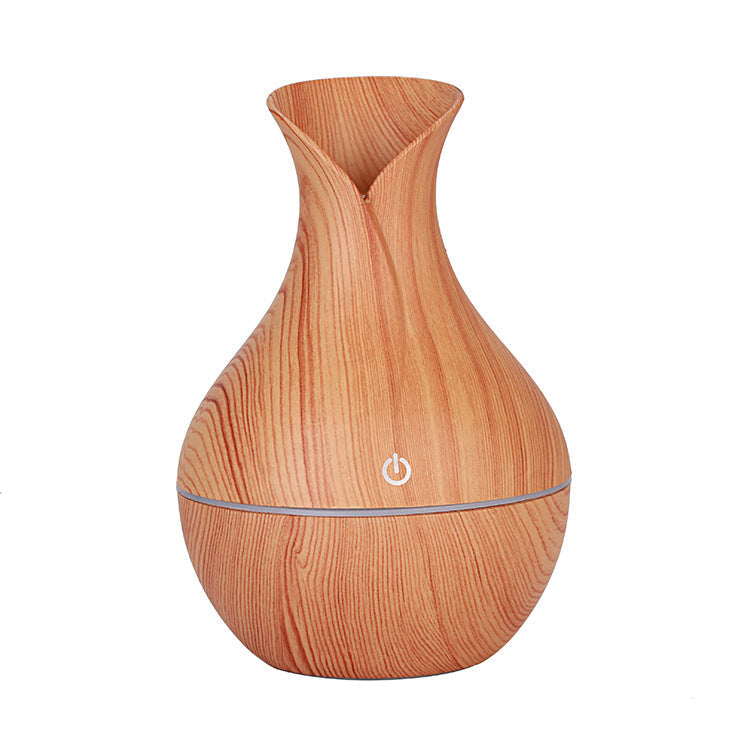 Vase-style humidifier with decorative design, viewed from the front