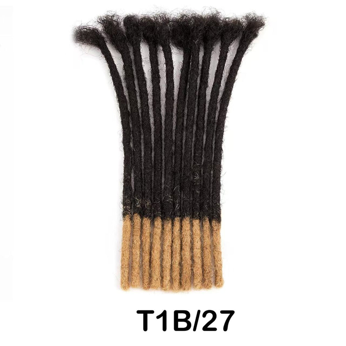 Hand-crocheted human hair dreadlocks in a fashionable textured style