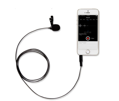 Lavalier microphone by My Store, compact clip-on design with visible cable and microphone capsule