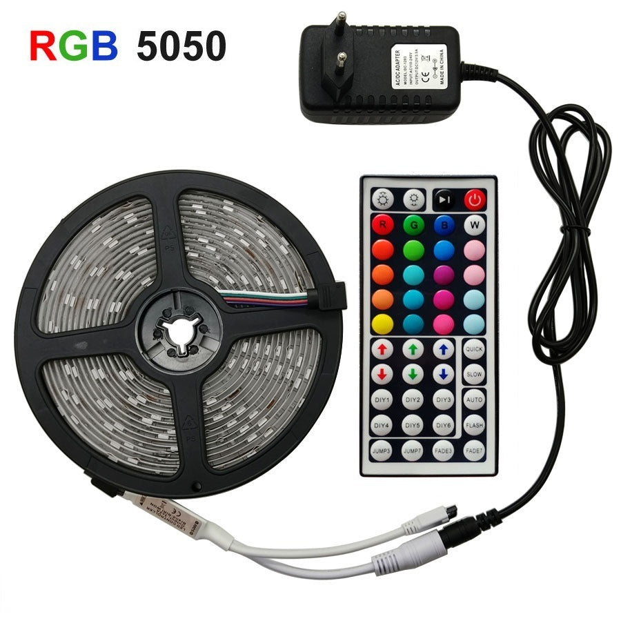 RGB 5050 LED strip light with multicolor flexible lighting; My Store brand