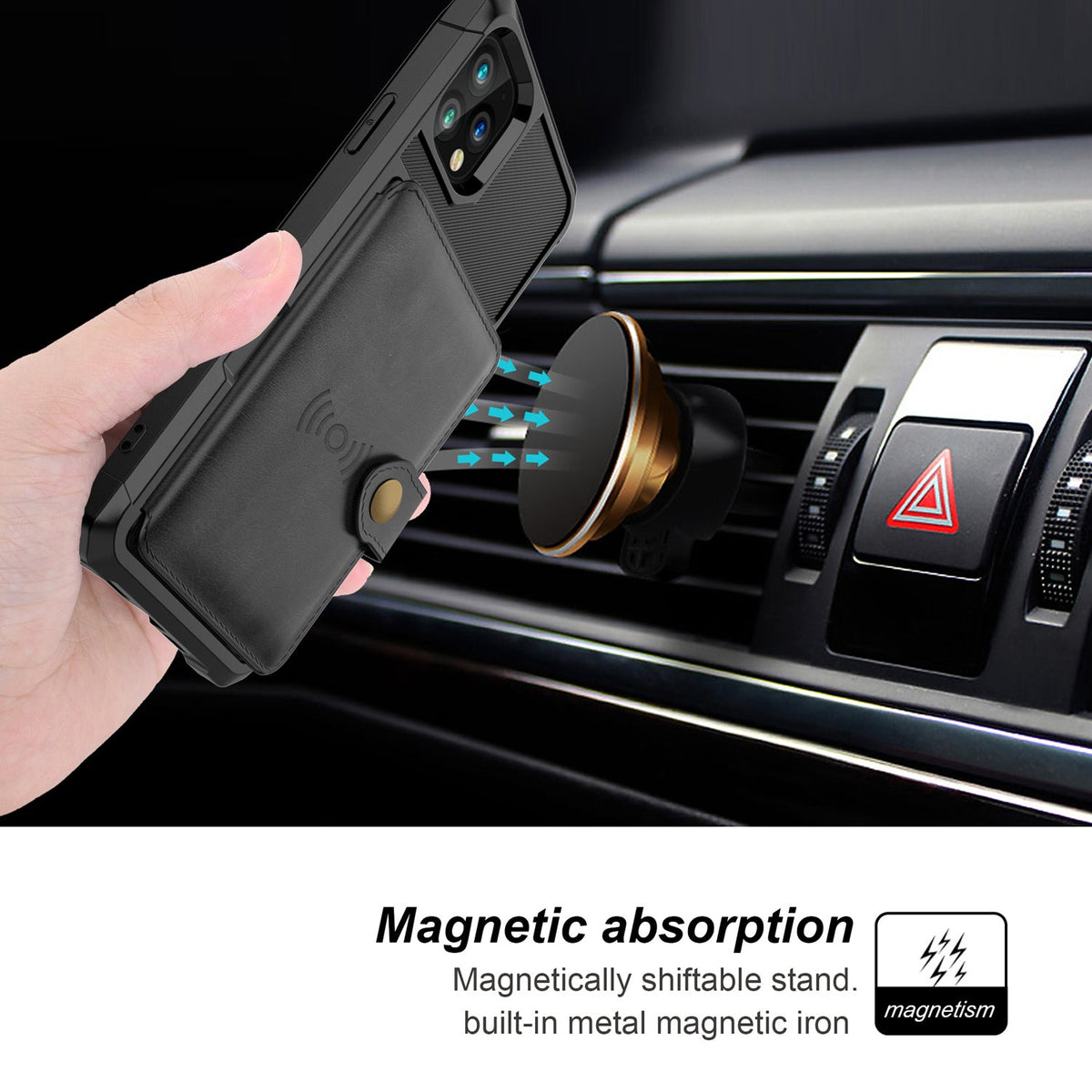Card wallet holder phone case with slim phone cover and built-in card storage, My Store