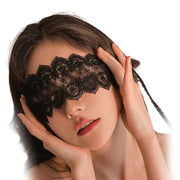 MFMYEE Lace Eye Mask Blackout Mesh Eye Mask Womens Sleeping Eye Mask，Masquerade Blindfold for Halloween Cosplay Costume Party