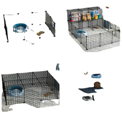 Small dog indoor isolation fence cage by My Store, designed for secure home enclosure