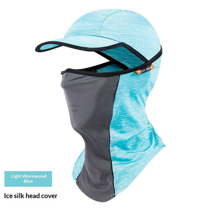 Sun-protective Breathable Ice-silk Headwear Windproof Face Mask For Sports