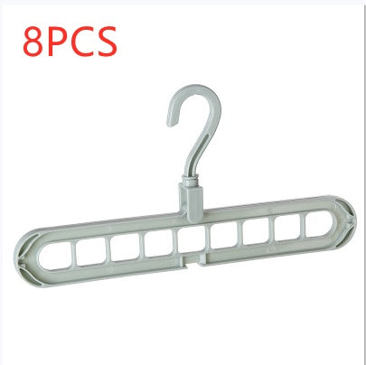 9-hole clothes hanger organizer, space-saving hanger in durable plastic design