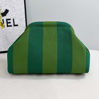 Women's striped knitted clutch bag by My Store
