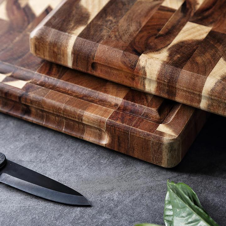 Parquet solid wood cutting board for kitchen household use by My Store