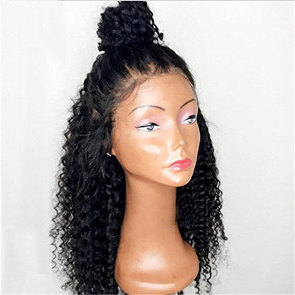 African small curly hair, close-up of tightly defined curls in a natural textured style