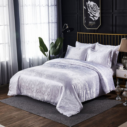 Three-piece bedding set by My Store, showing coordinating duvet cover and pillowcases in soft fabric