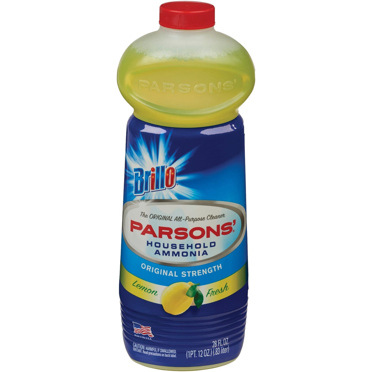 Brillo Parsons Household Ammonia, Lemon Fresh, Original Strength