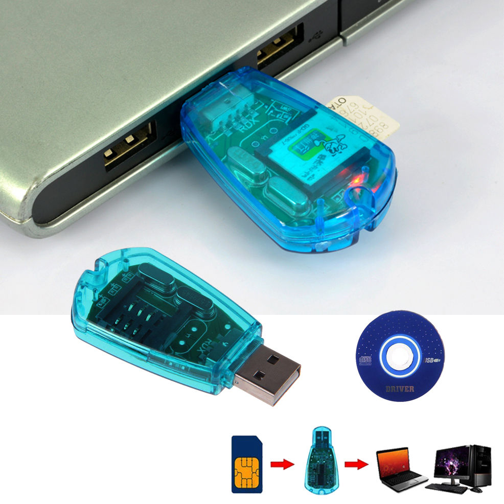 Mobile phone SIM card reader by My Store shown in a compact black design