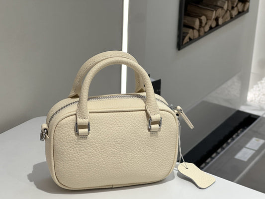 Light luxury women's mini handbag in top-layer cowhide with shoulder strap and crossbody design